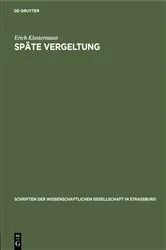 Book cover of Späte Vergeltung by Erich Klostermann