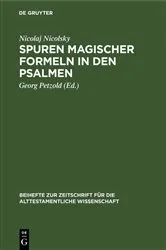Book cover of Spuren magischer Formeln in den Psalmen by Nicolaj Nicolsky