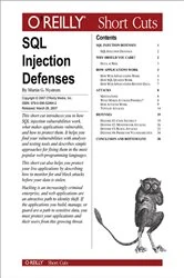 Book cover of SQL Injection Defenses by Martin Nystrom