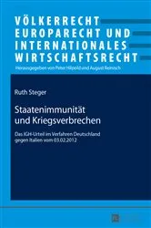 Book cover of Staatenimmunitaet und Kriegsverbrechen by Peter Hilpold