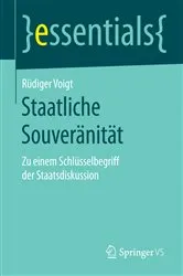 Book cover of Staatliche Souveränität by Rüdiger Voigt