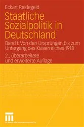 Book cover of Staatliche Sozialpolitik in Deutschland (2nd ed.) by Eckart Reidegeld