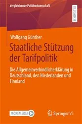 Book cover of Staatliche Stützung der Tarifpolitik by Wolfgang Günther