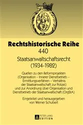 Book cover of Staatsanwaltschaftsrecht (1934-1982) by Werner Schubert