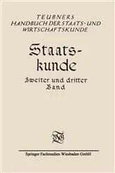 Book cover of Staatskunde by Unknown