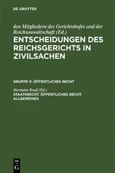 Book cover of Staatsrecht. Öffentliches Recht. Allgemeines by Hermann Reuß