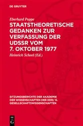 Book cover of Staatstheoretische Gedanken zur Verfassung der UdSSR vom 7. Oktober 1977 by Eberhard Poppe