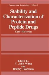 Book cover of Stability and Characterization of Protein and Peptide Drugs by Rodney Pearlman