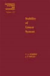 Book cover of Stability of Linear Systems: Some Aspects of Kinematic Similarity by Harris
