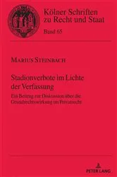 Book cover of Stadionverbote im Lichte der Verfassung by Bernhard Kempen