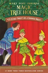 Book cover of Stage Fright on a Summer Night by Mary Pope Osborne