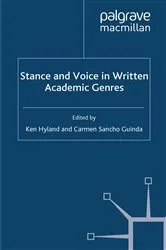 Book cover of Stance and Voice in Written Academic Genres by Unknown