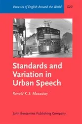 Book cover of Standards and Variation in Urban Speech by Ronald K.S. Macaulay