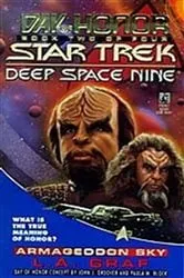 Book cover of Star Trek: Deep Space Nine: Day of Honor #2: Armageddon Sky by L.A. Graf