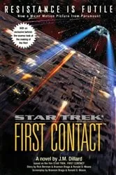 Book cover of Star Trek: First Contact by J.M. Dillard
