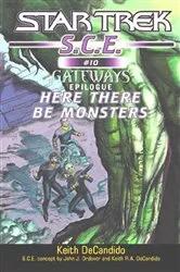 Book cover of Star Trek: Here There Be Monsters by Keith R. A. DeCandido