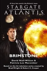 Book cover of STARGATE ATLANTIS Brimstone by David Niall Wilson