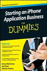 Book cover of Starting an iPhone Application Business For Dummies by Aaron Nicholson