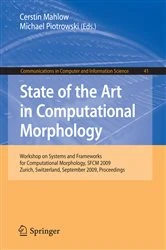 Book cover of State of the Art in Computational Morphology by Cerstin Mahlow
