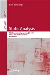 Book cover of Static Analysis by Eran Yahav