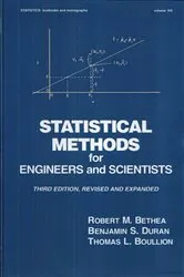 Book cover of Statistical Methods for Engineers and Scientists (3rd ed.) by Robert M. Bethea