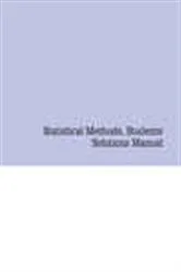 Book cover of Statistical Methods, Students Solutions Manual (e-only) by Rudolf J. Freund