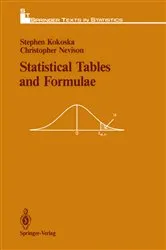 Book cover of Statistical Tables and Formulae by Stephen Kokoska