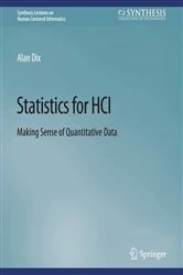 Book cover of Statistics for HCI by Alan Dix
