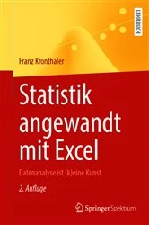 Book cover of Statistik angewandt mit Excel (2nd ed.) by Franz Kronthaler