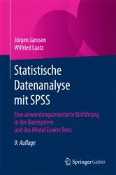 Book cover of Statistische Datenanalyse mit SPSS (9th ed.) by Jürgen Janssen