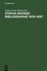 Book cover of Stefan George-Bibliographie 1976–1997 by Stefan-George-Stiftung