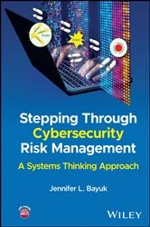 Book cover of Stepping Through Cybersecurity Risk Management by Jennifer L. Bayuk