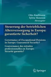 Book cover of Steuerung der betrieblichen Altersversorgung in Europa: garantierte Sicherheit? by Unknown