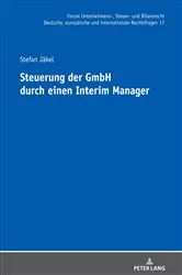 Book cover of Steuerung der GmbH durch einen Interim Manager by Oliver Fehrenbacher