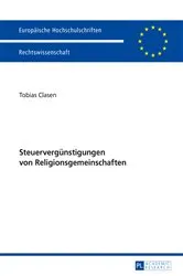 Book cover of Steuerverguenstigungen von Religionsgemeinschaften by Tobias Clasen