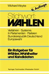 Book cover of Stichwort: Wahlen (9th ed.) by Unknown
