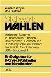Book cover of Stichwort: Wahlen by Wichard Woyke