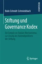 Book cover of Stiftung und Governance Kodex by Bodo Schmidt-Schmiedebach