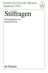 Book cover of Stilfragen by Unknown