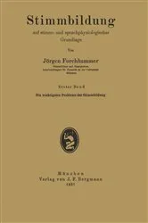 Book cover of Stimmbildung auf stimm- und sprachphysiologischer Grundlage by Jörgen Forchhammer