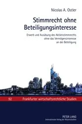 Book cover of Stimmrecht ohne Beteiligungsinteresse by Andreas Cahn