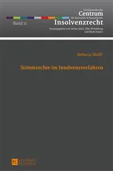 Book cover of Stimmrechte im Insolvenzverfahren by Stefan Smid