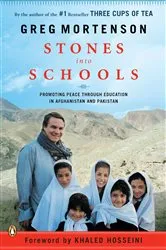 Book cover of Stones into Schools by Greg Mortenson