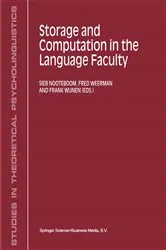 Book cover of Storage and Computation in the Language Faculty by Unknown