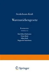 Book cover of Storkebaum-Kraft Warenzeichengesetz by R. Storkebaum