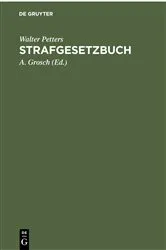 Book cover of Strafgesetzbuch (21st ed.) by Walter Petters