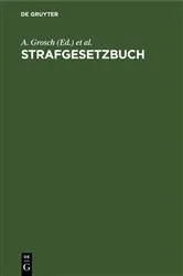 Book cover of Strafgesetzbuch (22nd ed.) by Unknown