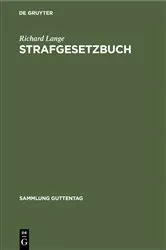 Book cover of Strafgesetzbuch (42nd ed.) by Richard Lange