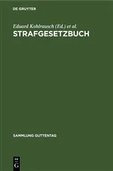 Book cover of Strafgesetzbuch (43rd ed.) by Eduard Kohlrausch