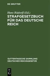 Book cover of Strafgesetzbuch für das Deutsche Reich (15th ed.) by Hans Rüdorff